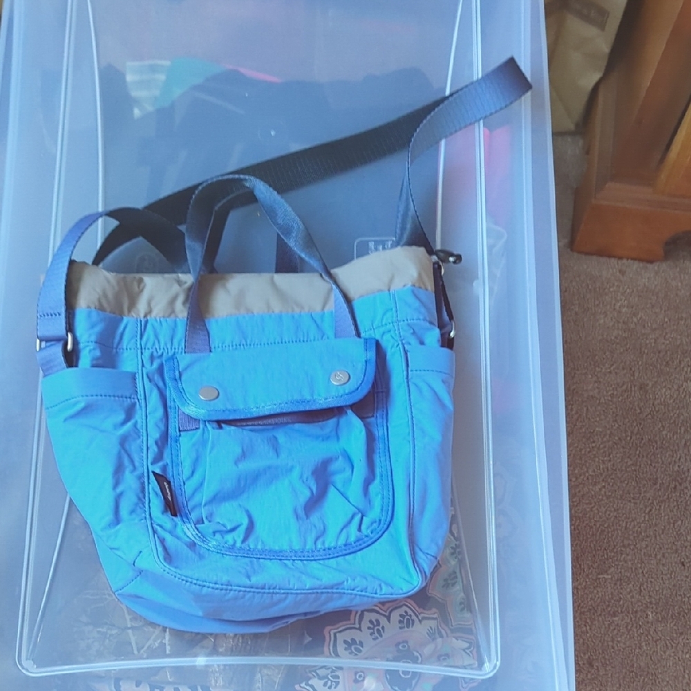 Bellroy Blue and Tan Shoulder Bag